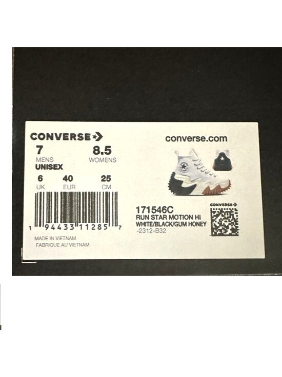 ⭐Rare Converse Run Star Motion CX Platform Sz 7 Men Shoes White Sneaker 171546C⭐ - Picture 8 of 12